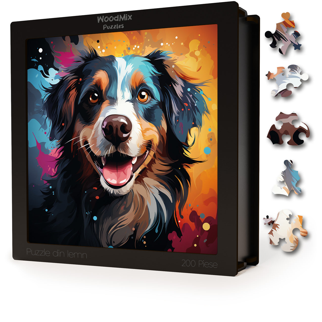 Puzzle cu Animale - Caini - Bouvier des Flandres 3 - 200 piese - 30 x 30 cm