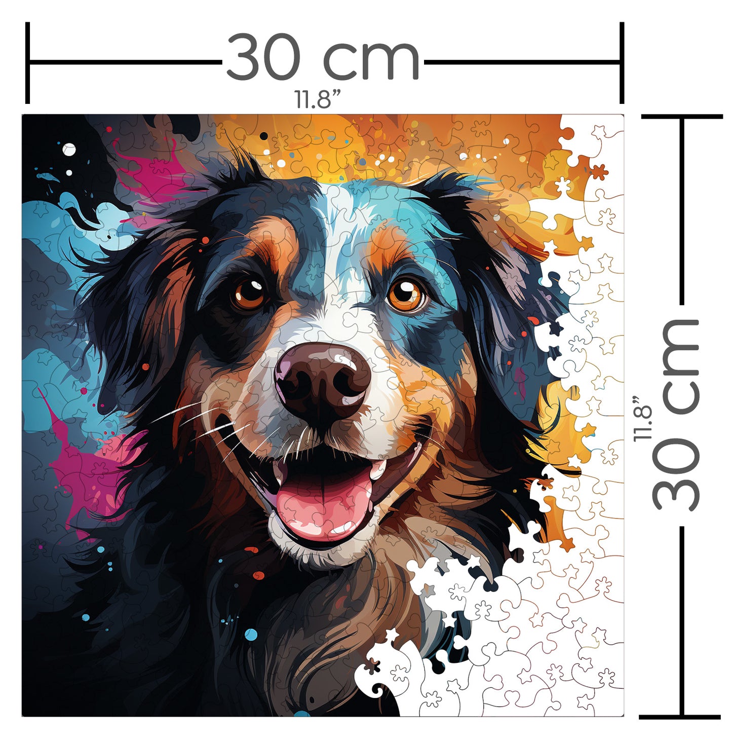 Puzzle cu Animale - Caini - Bouvier des Flandres 3 - 200 piese - 30 x 30 cm