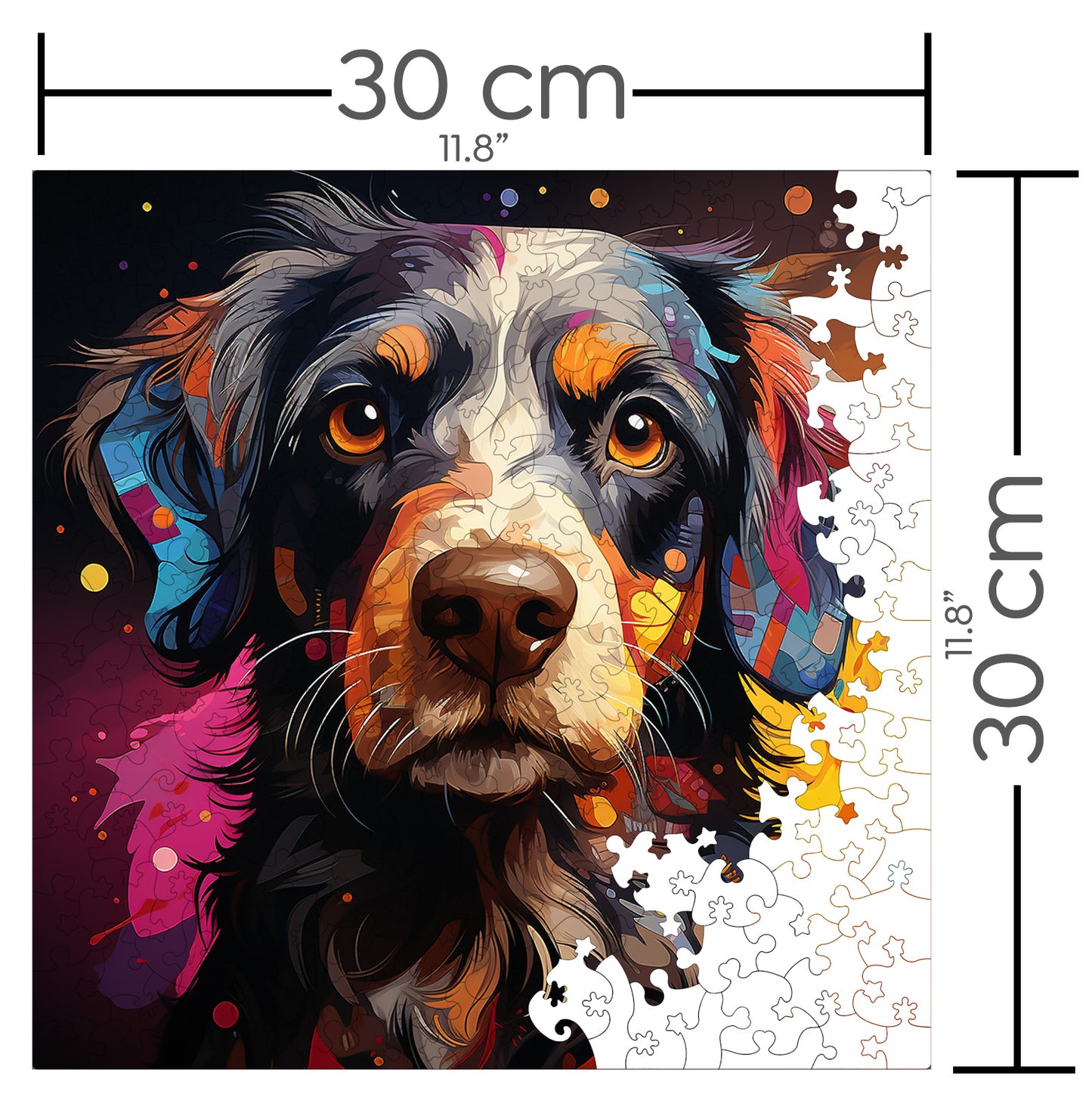 Puzzle cu Animale - Caini - Bouvier des Flandres 4 - 200 piese - 30 x 30 cm