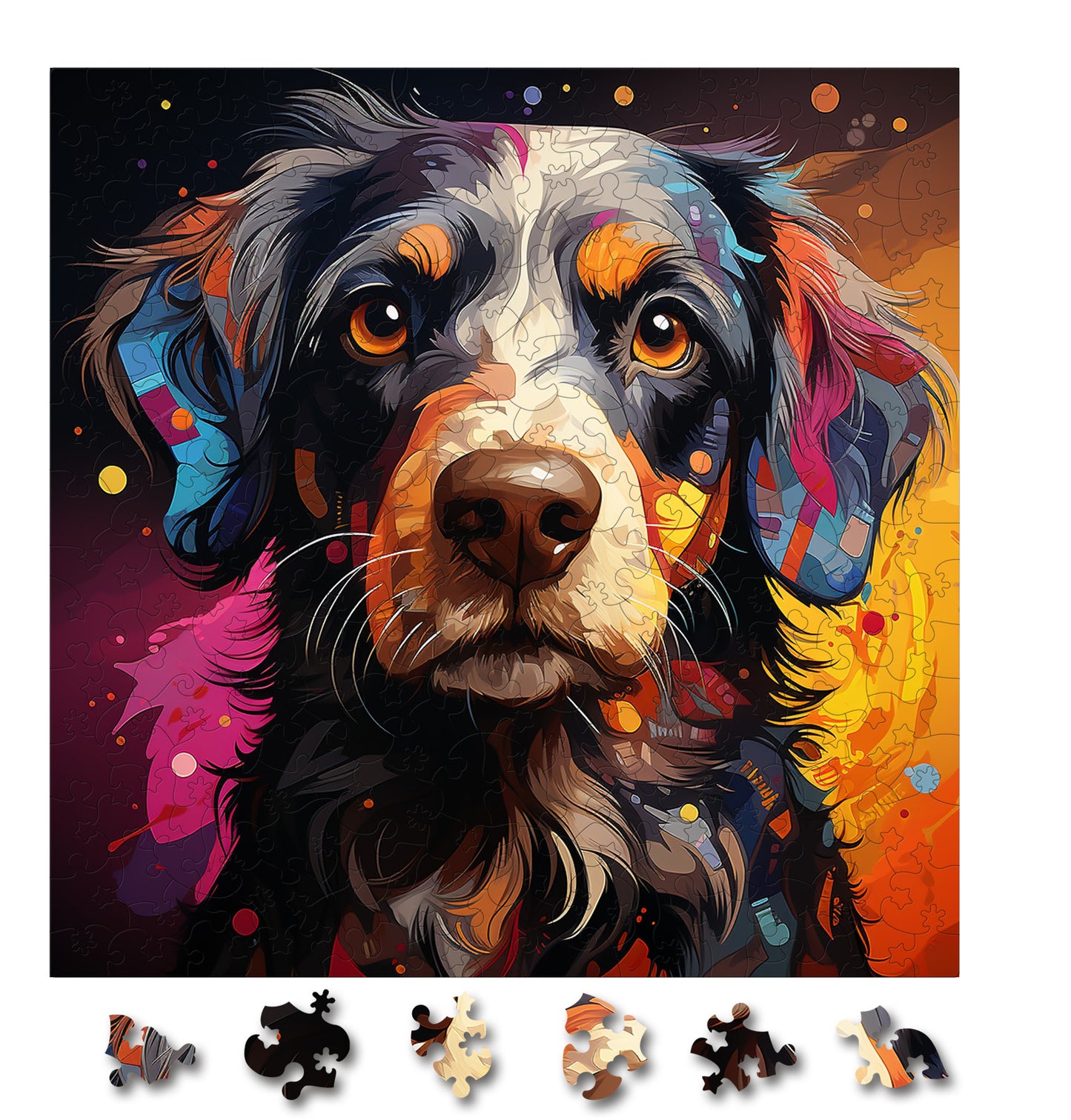 Puzzle cu Animale - Caini - Bouvier des Flandres 4 - 200 piese - 30 x 30 cm