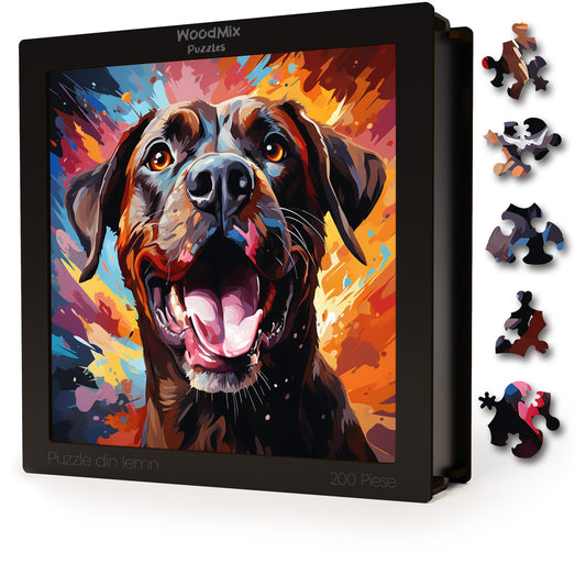Puzzle cu Animale - Caini - Boxer 1 - 200 piese - 30 x 30 cm