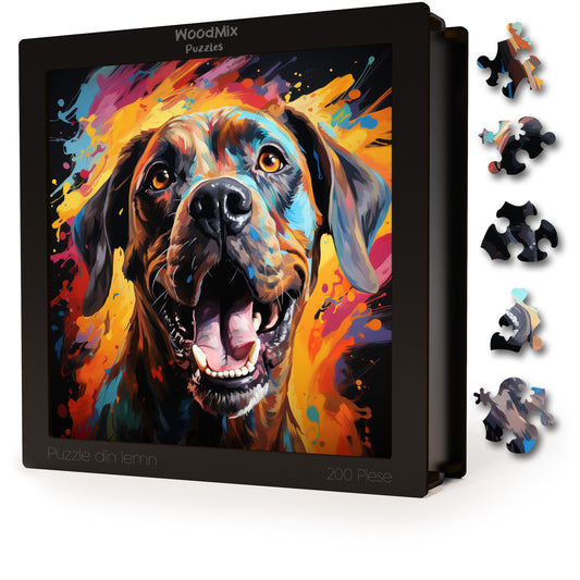 Puzzle cu Animale - Caini - Boxer 2 - 200 piese - 30 x 30 cm