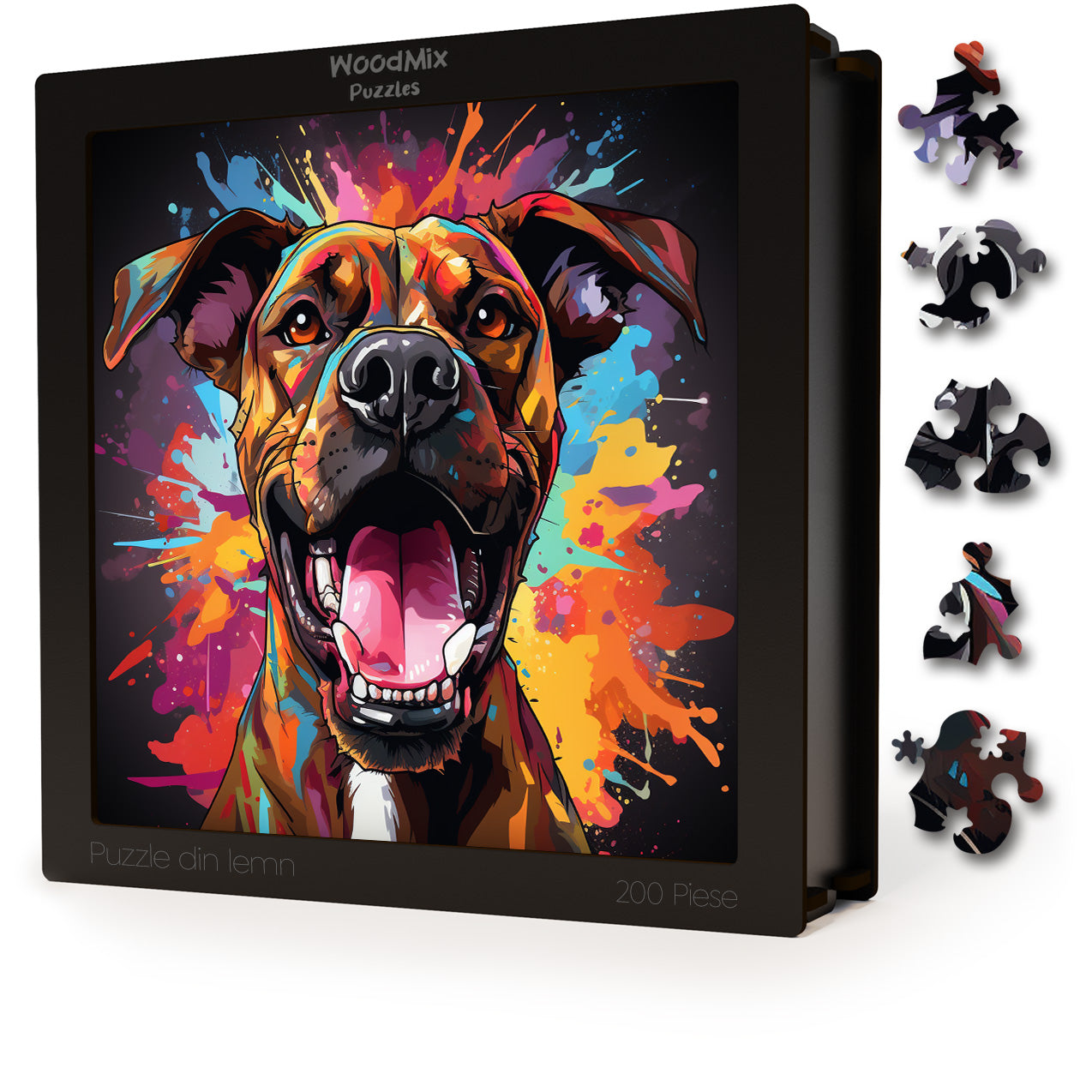 Puzzle cu Animale - Caini - Boxer 3 - 200 piese - 30 x 30 cm