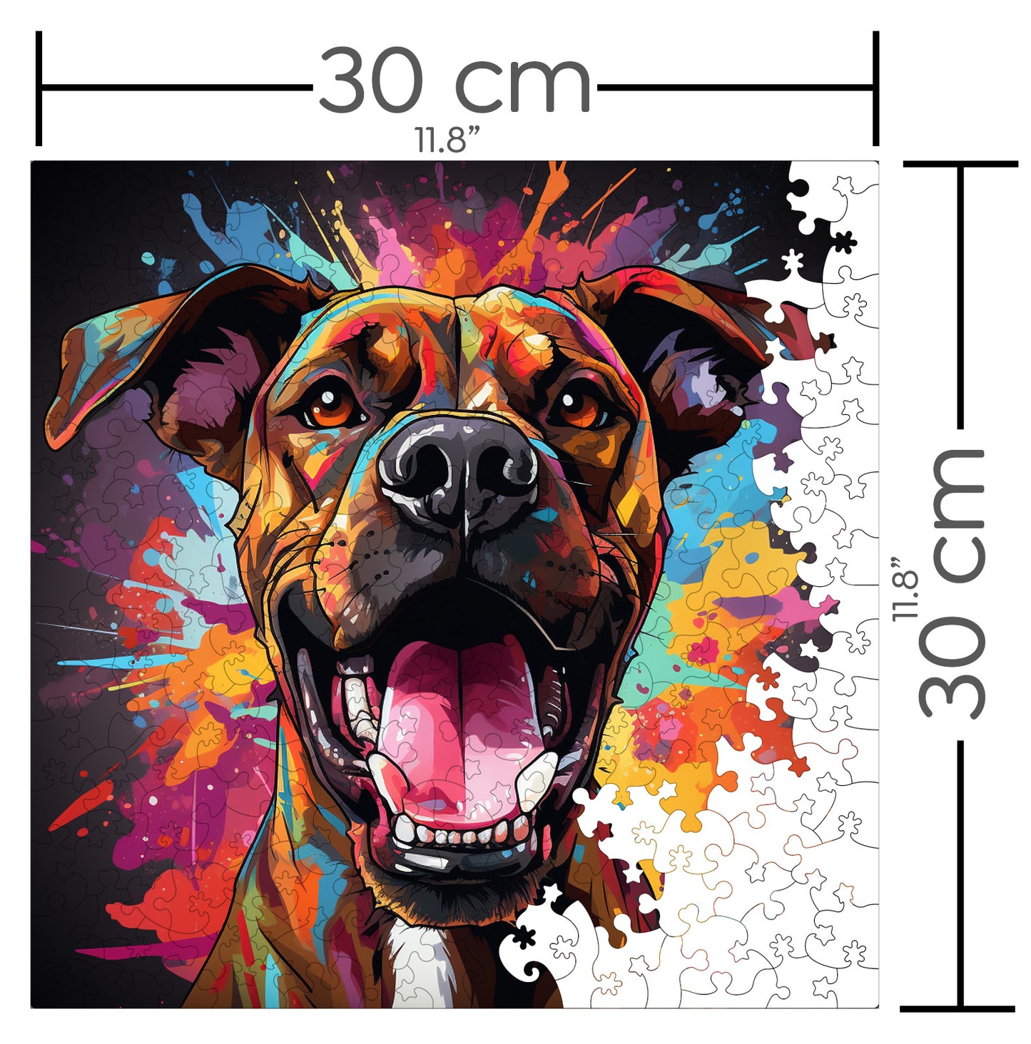 Puzzle cu Animale - Caini - Boxer 3 - 200 piese - 30 x 30 cm