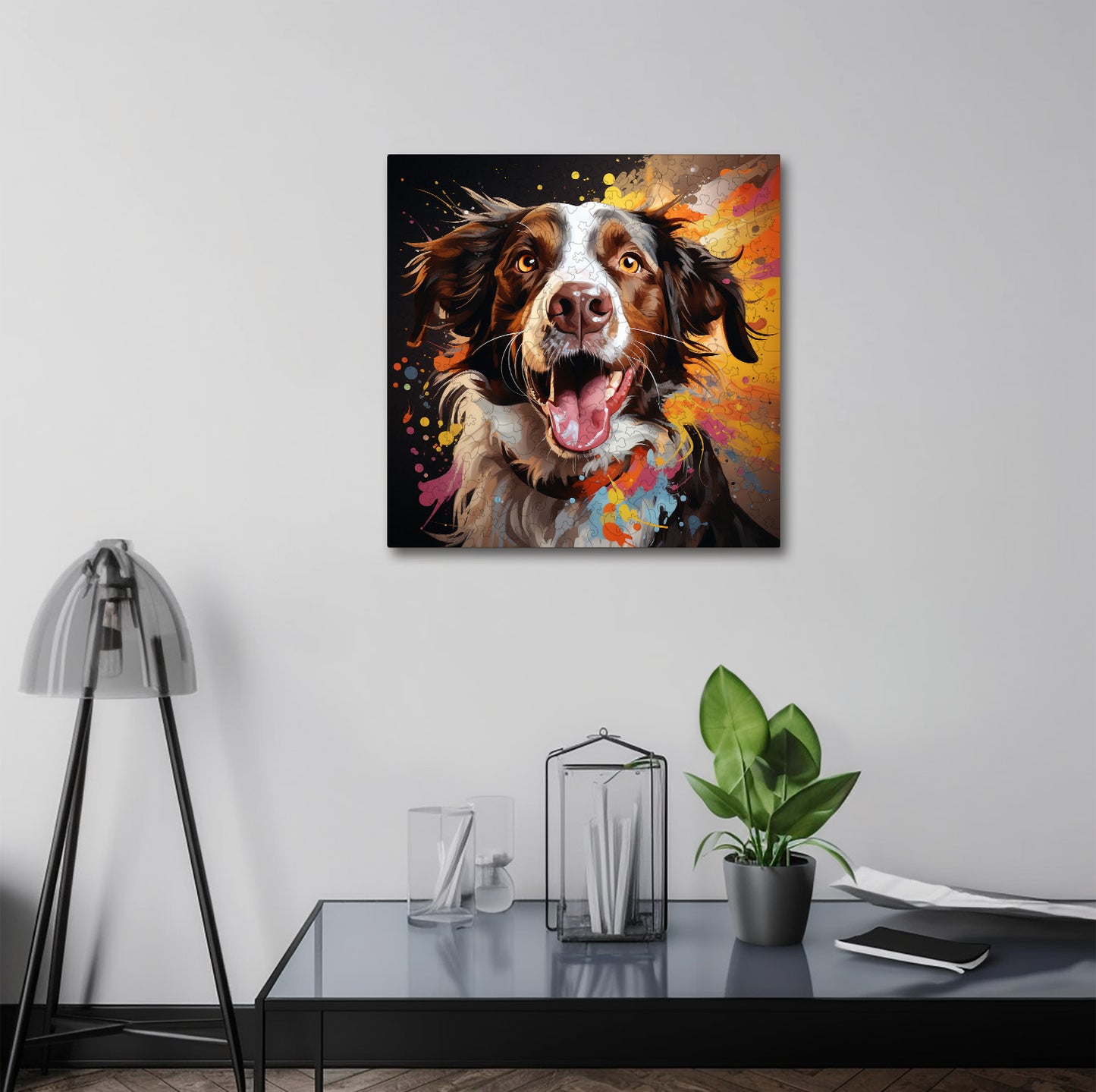 Puzzle cu Animale - Caini - Brittany 2 - 200 piese - 30 x 30 cm
