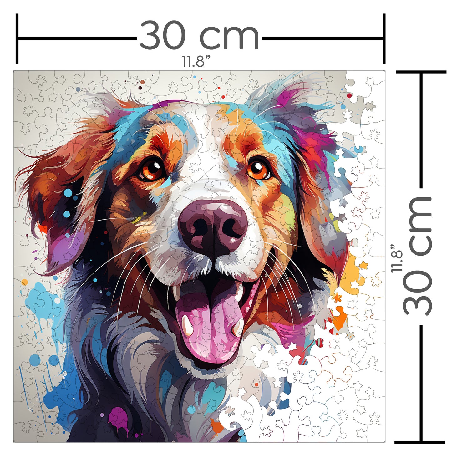 Puzzle cu Animale - Caini - Brittany 3 - 200 piese - 30 x 30 cm