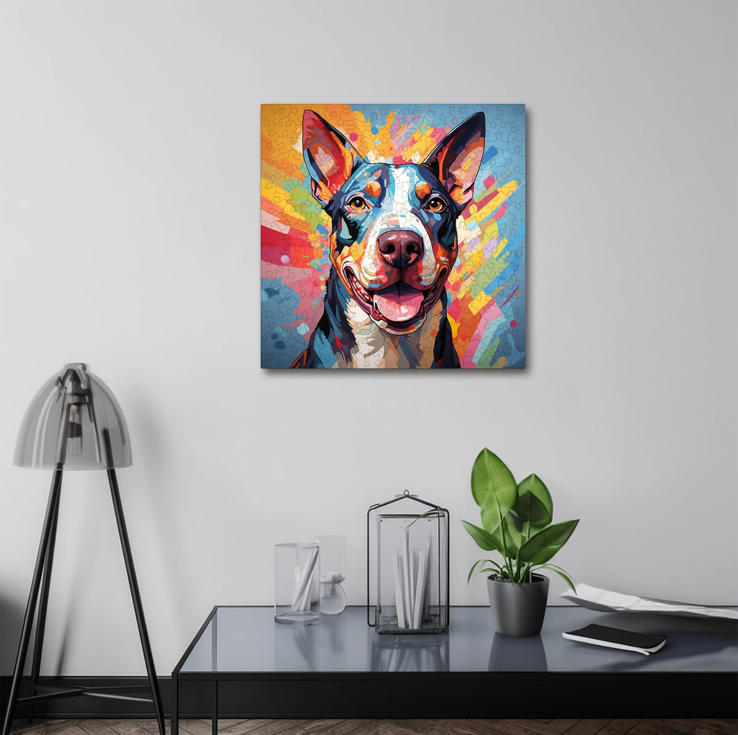 Puzzle cu Animale - Caini - Bull Terrier 3 - 200 piese - 30 x 30 cm