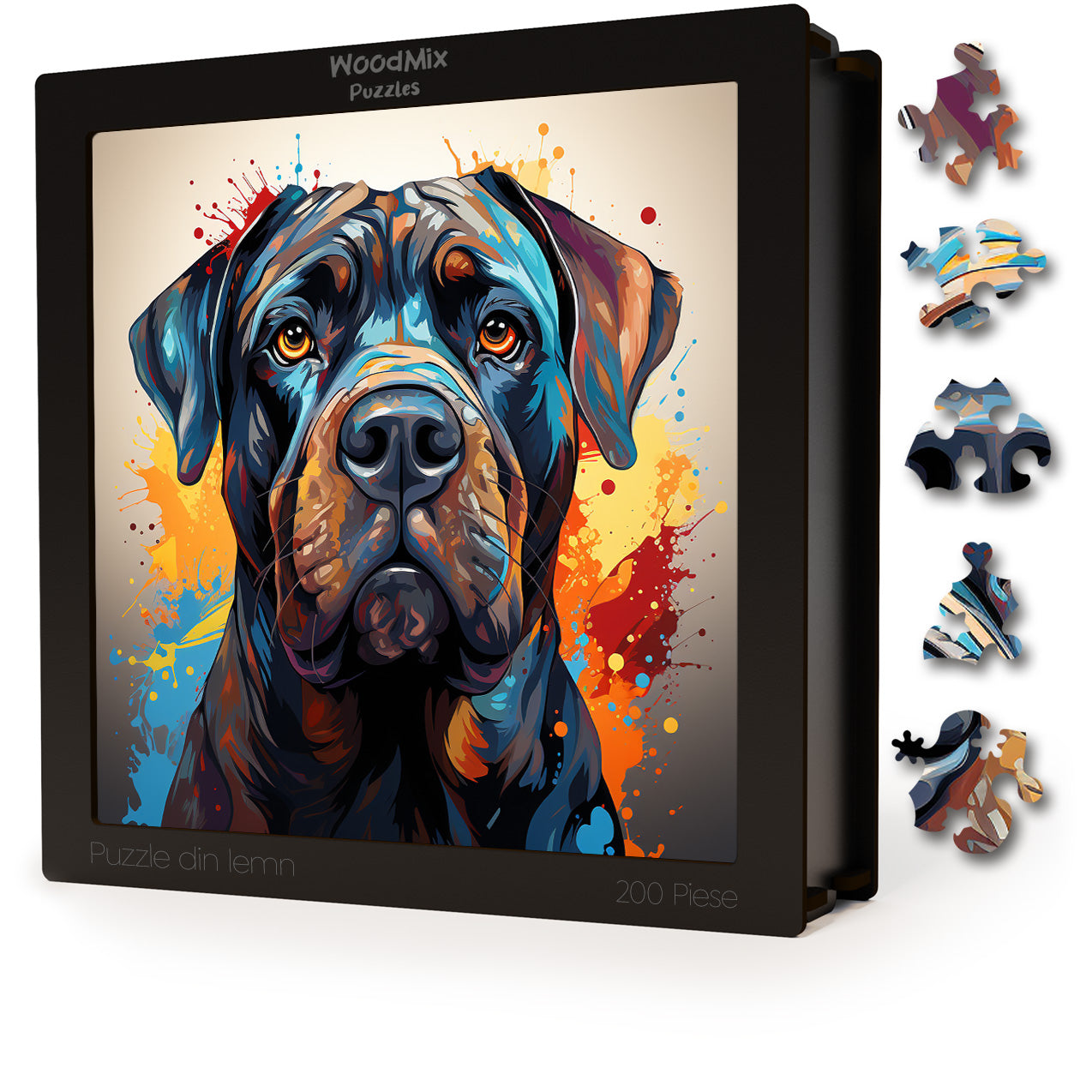 Puzzle cu Animale - Caini - Bullmastiff 1 - 200 piese - 30 x 30 cm