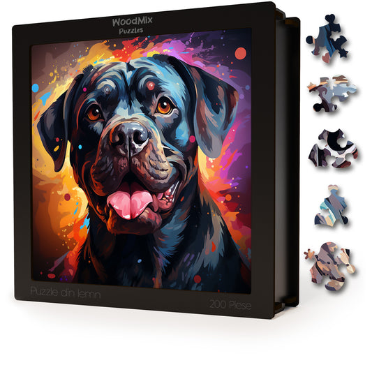 Puzzle cu Animale - Caini - Bullmastiff 3 - 200 piese - 30 x 30 cm