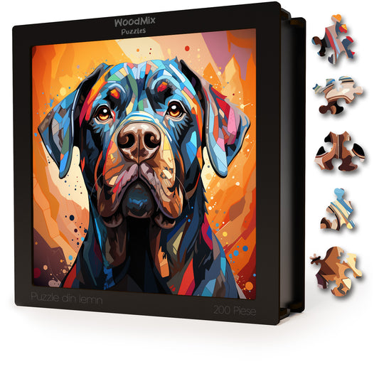 Puzzle cu Animale - Caini - Cane Corso 4 - 200 piese - 30 x 30 cm