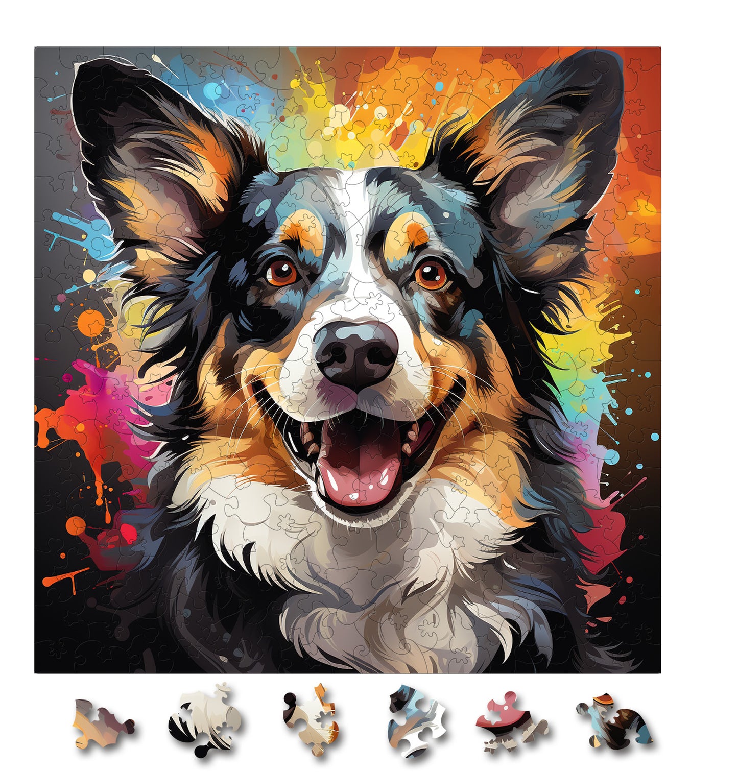 Puzzle cu Animale - Caini - Cardigan Welsh Corgi 1 - 200 piese - 30 x 30 cm