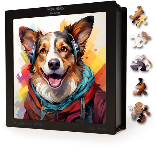 Puzzle cu Animale - Caini - Cardigan Welsh Corgi 4 - 200 piese - 30 x 30 cm