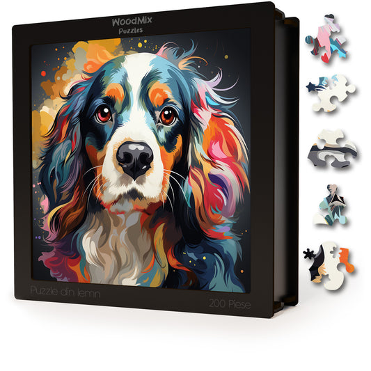 Puzzle cu Animale - Caini - Cavalier King Charles Spaniel 3 - 200 piese - 30 x 30 cm