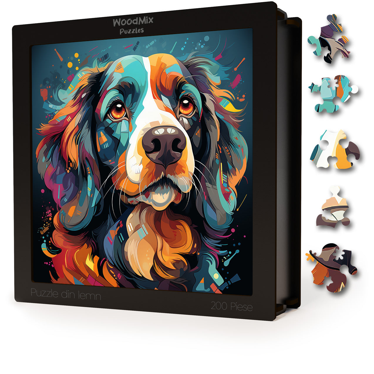 Puzzle cu Animale - Caini - Cavalier King Charles Spaniel 1 - 200 piese - 30 x 30 cm