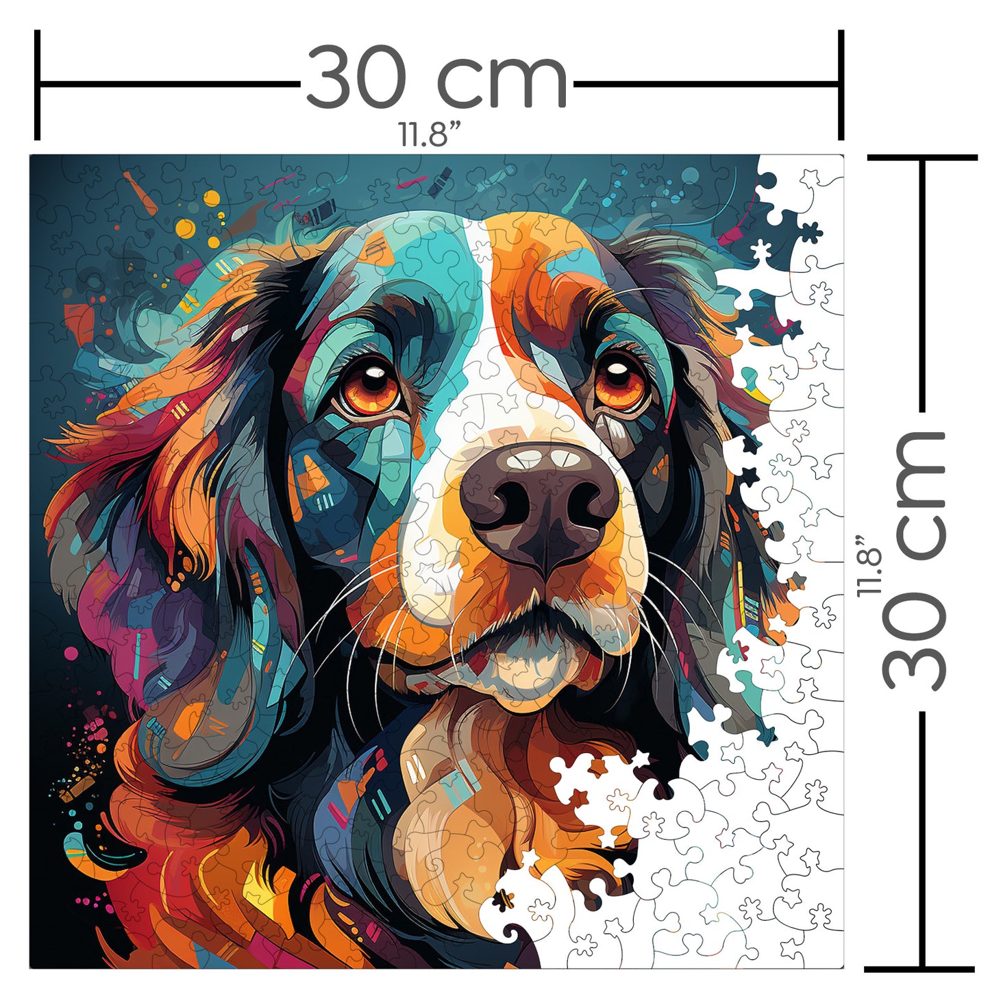 Puzzle cu Animale - Caini - Cavalier King Charles Spaniel 1 - 200 piese - 30 x 30 cm