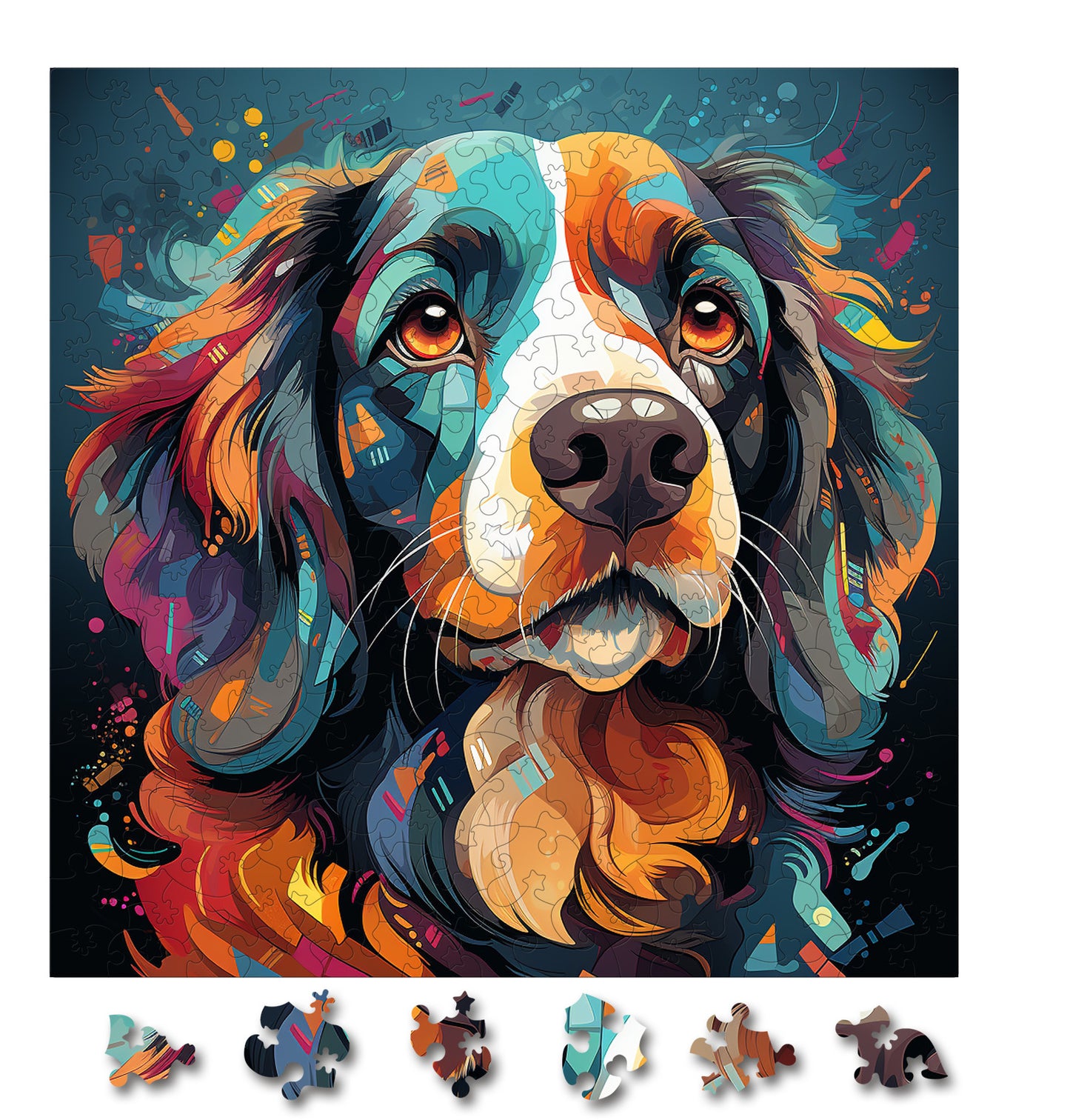 Puzzle cu Animale - Caini - Cavalier King Charles Spaniel 1 - 200 piese - 30 x 30 cm