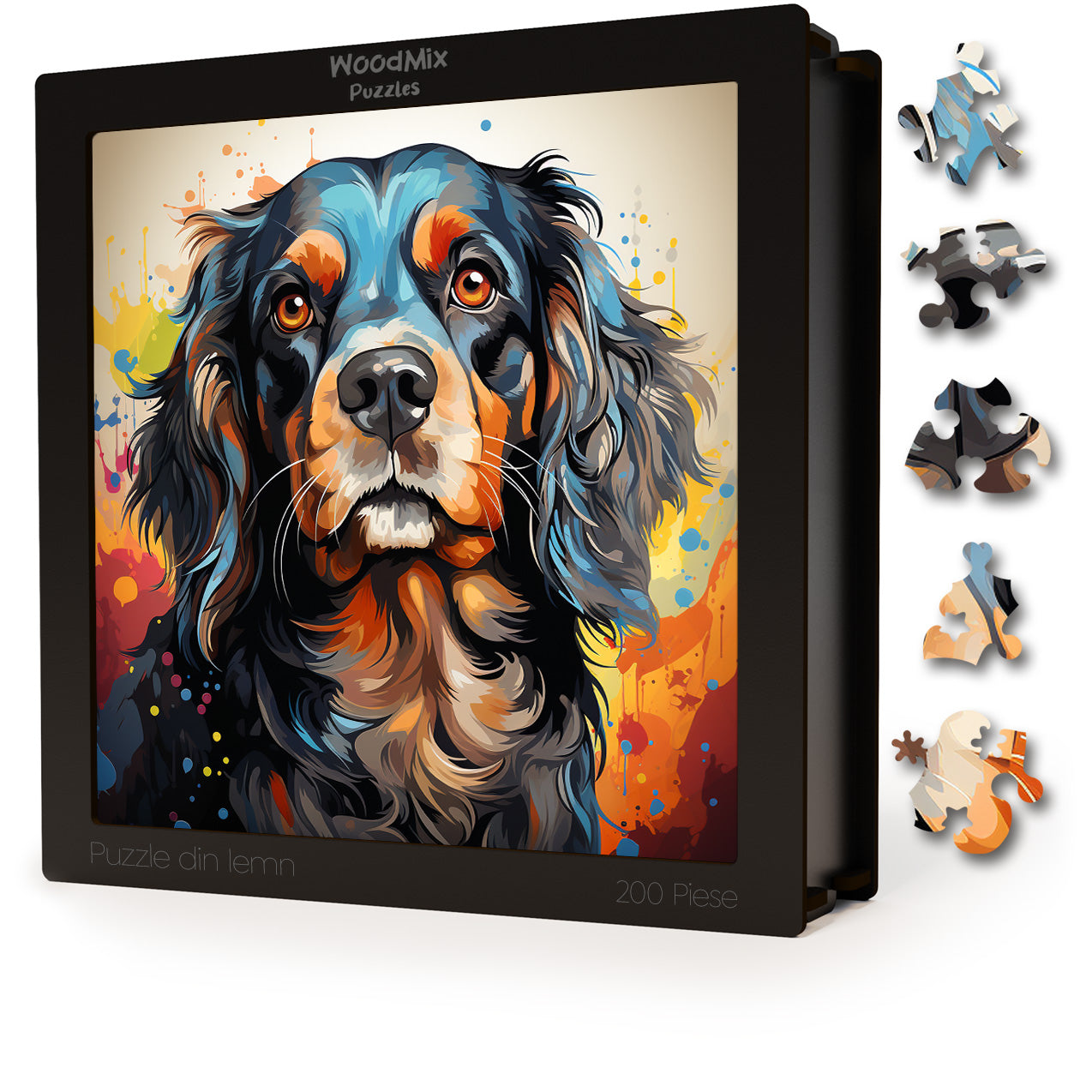 Puzzle cu Animale - Caini - Cavalier King Charles Spaniel 2 - 200 piese - 30 x 30 cm