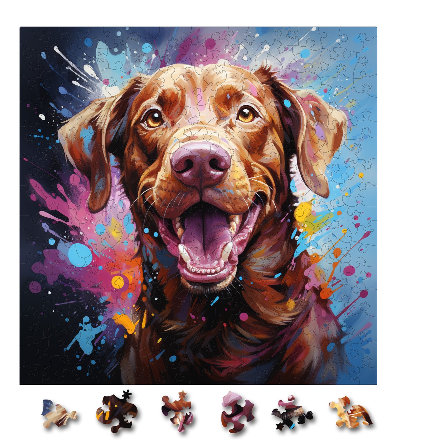 Puzzle cu Animale - Caini - Chesapeake Bay Retriever 3 - 200 piese - 30 x 30 cm
