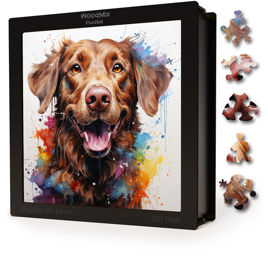 Puzzle cu Animale - Caini - Chesapeake Bay Retriever 1 - 200 piese - 30 x 30 cm