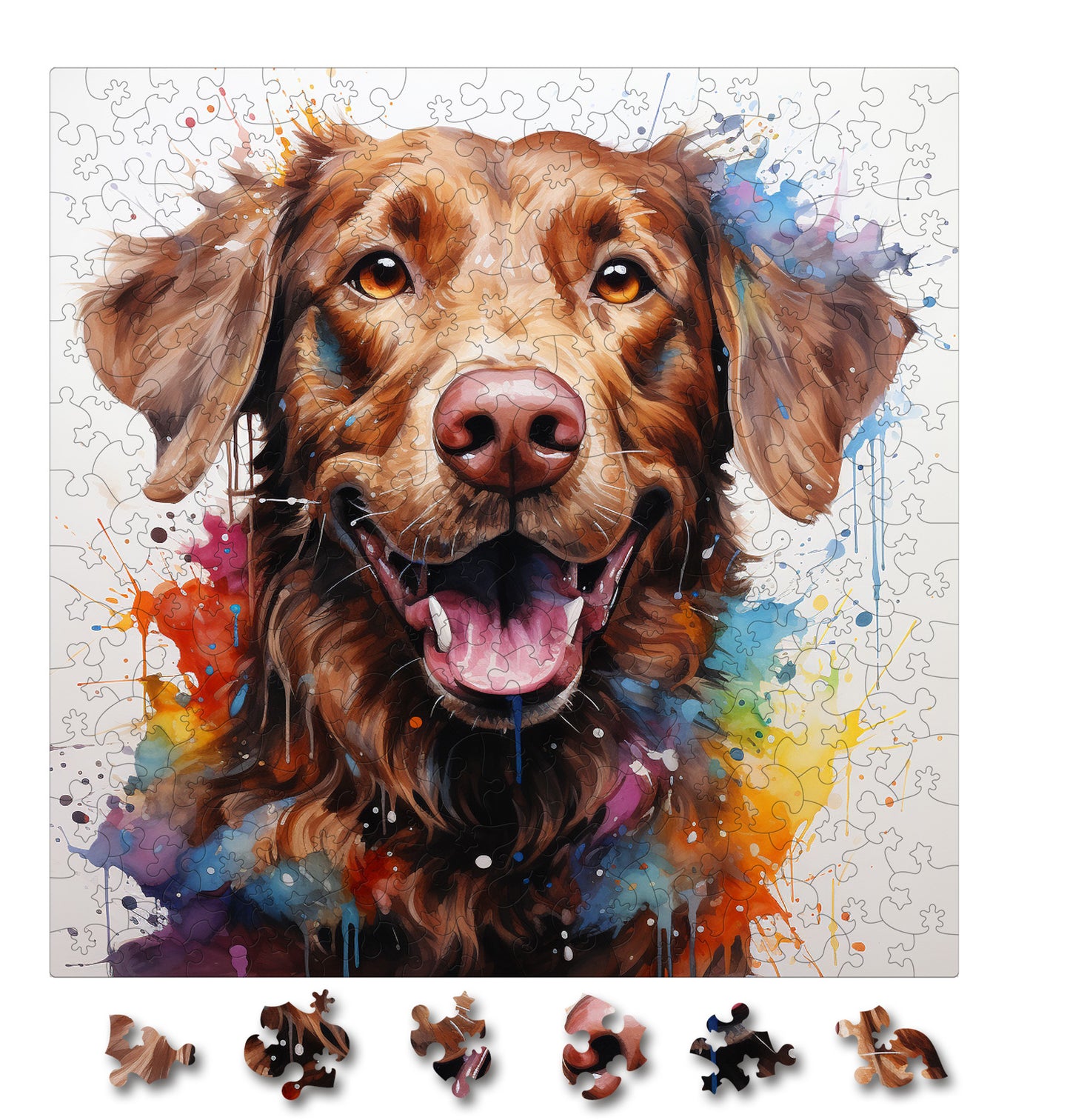 Puzzle cu Animale - Caini - Chesapeake Bay Retriever 1 - 200 piese - 30 x 30 cm