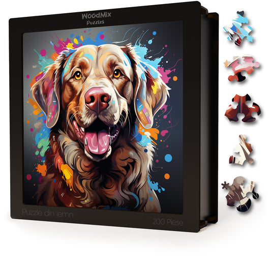 Puzzle cu Animale - Caini - Chesapeake Bay Retriever 4 - 200 piese - 30 x 30 cm