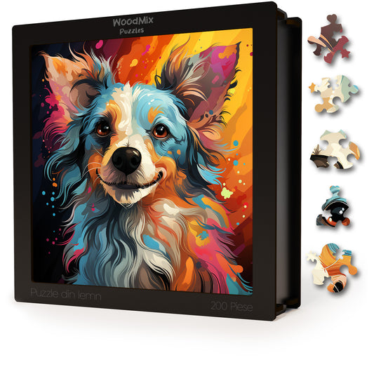 Puzzle cu Animale - Caini - Chinese Crested 2 - 200 piese - 30 x 30 cm