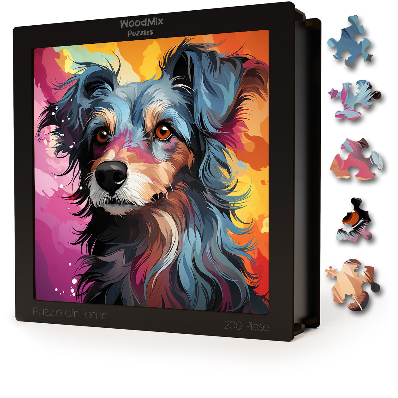 Puzzle cu Animale - Caini - Chinese Crested 3 - 200 piese - 30 x 30 cm