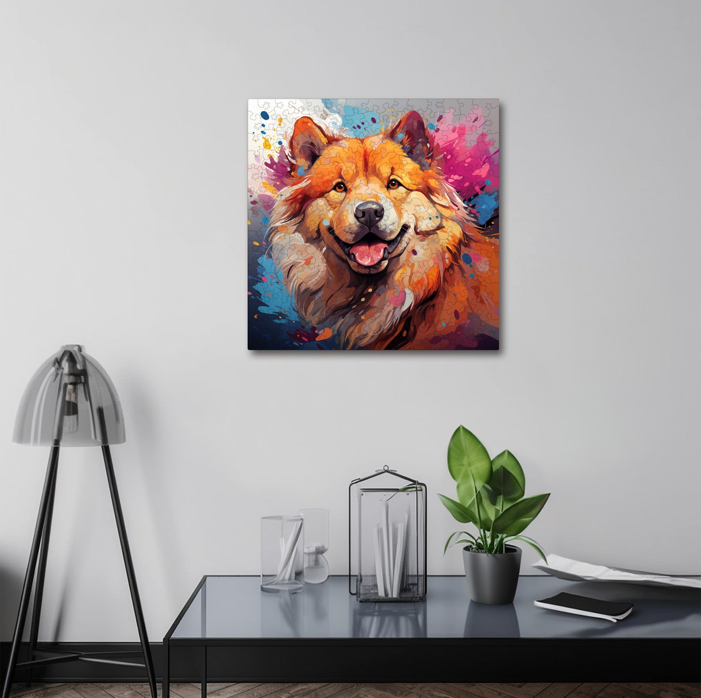 Puzzle cu Animale - Caini - Chow Chow 1- 200 piese - 30 x 30 cm