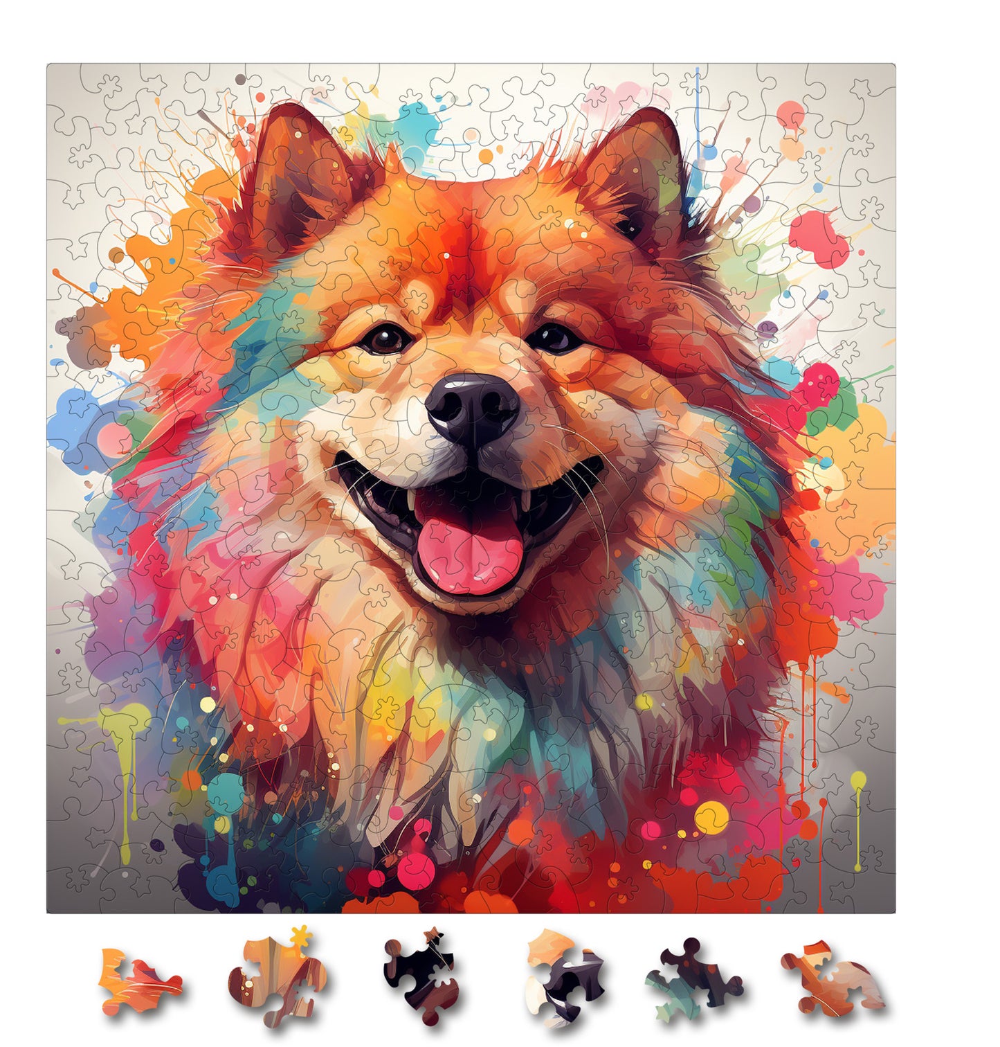 Puzzle cu Animale - Caini - Chow Chow 2 - 200 piese - 30 x 30 cm