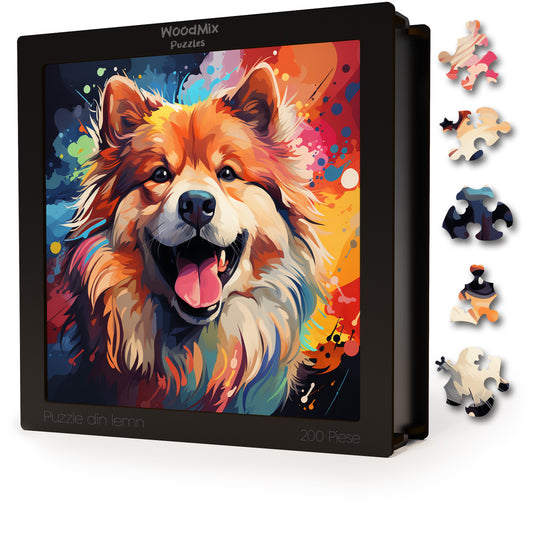 Puzzle cu Animale - Caini - Chow Chow 3 - 200 piese - 30 x 30 cm
