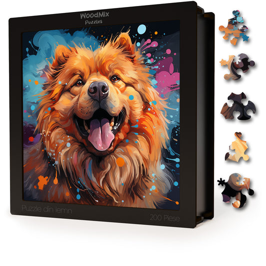 Puzzle cu Animale - Caini - Chow Chow 4 - 200 piese - 30 x 30 cm