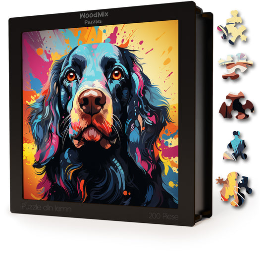 Puzzle cu Animale - Caini - Cocker Spaniel 3 - 200 piese - 30 x 30 cm
