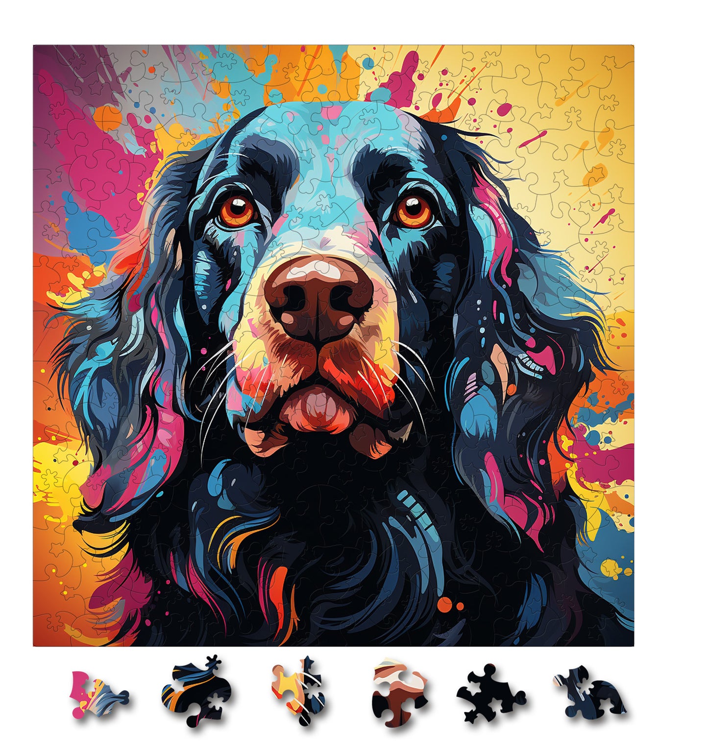 Puzzle cu Animale - Caini - Cocker Spaniel 3 - 200 piese - 30 x 30 cm
