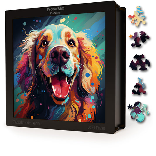 Puzzle cu Animale - Caini - Cocker Spaniel 2 - 200 piese - 30 x 30 cm