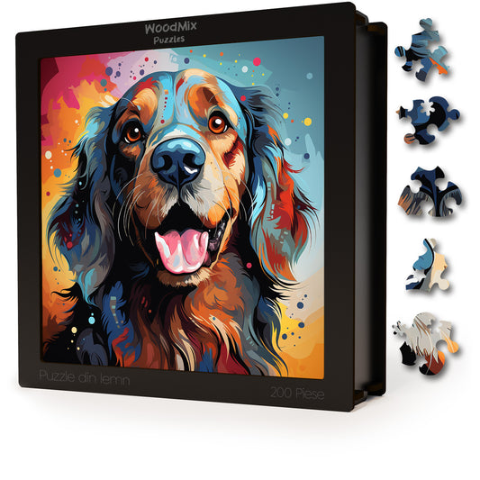 Puzzle cu Animale - Caini - Cocker Spaniel 4 - 200 piese - 30 x 30 cm