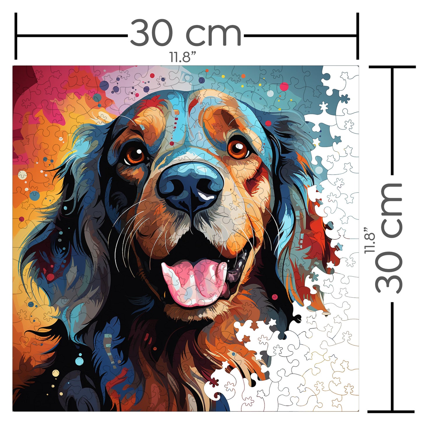 Puzzle cu Animale - Caini - Cocker Spaniel 4 - 200 piese - 30 x 30 cm