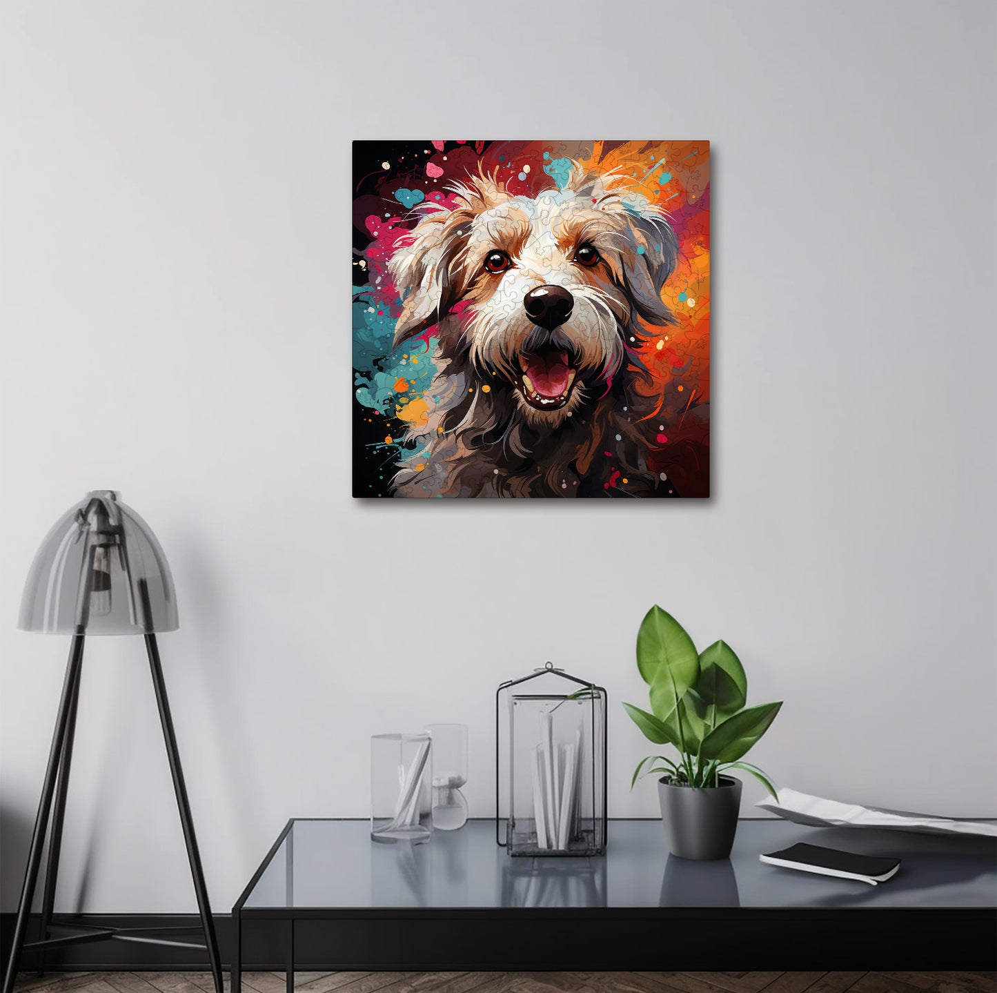 Puzzle cu Animale - Caini - Cotons de Tulear - 200 piese - 30 x 30 cm