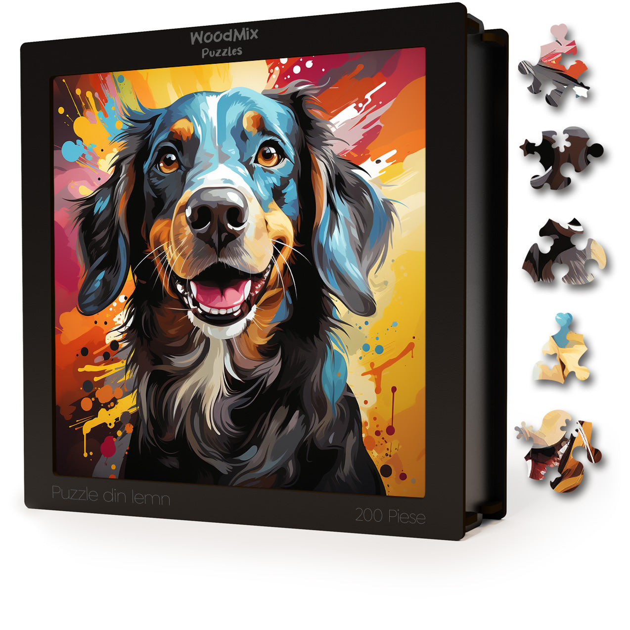 Puzzle cu Animale - Caini - Dachshund 3 - 200 piese - 30 x 30 cm