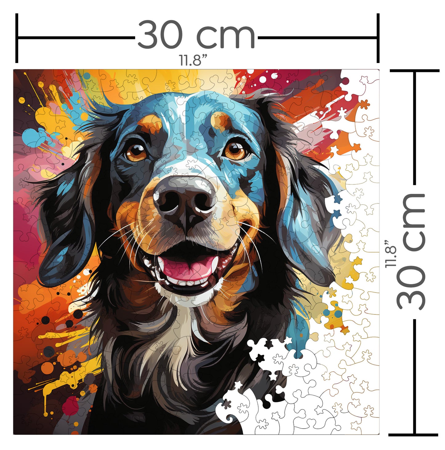 Puzzle cu Animale - Caini - Dachshund 3 - 200 piese - 30 x 30 cm