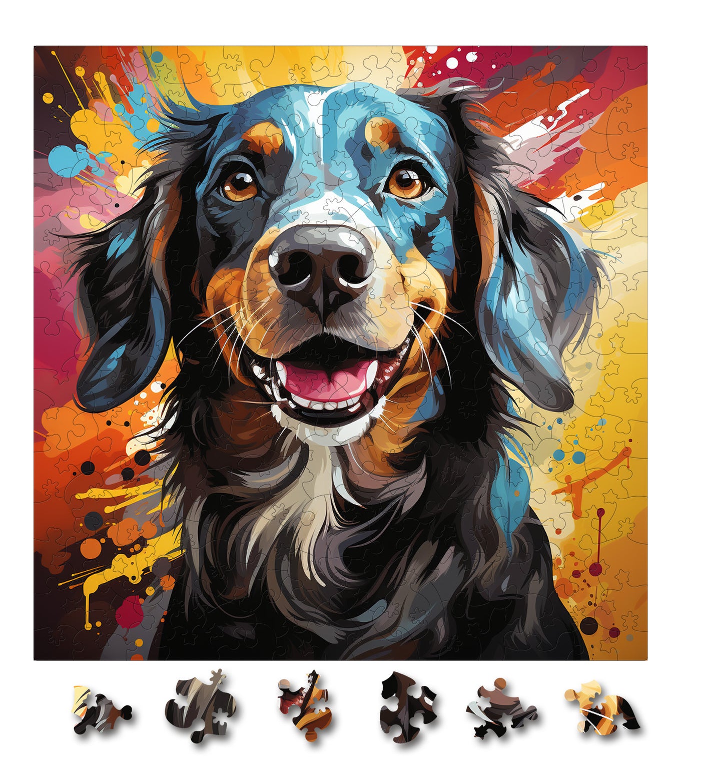Puzzle cu Animale - Caini - Dachshund 3 - 200 piese - 30 x 30 cm