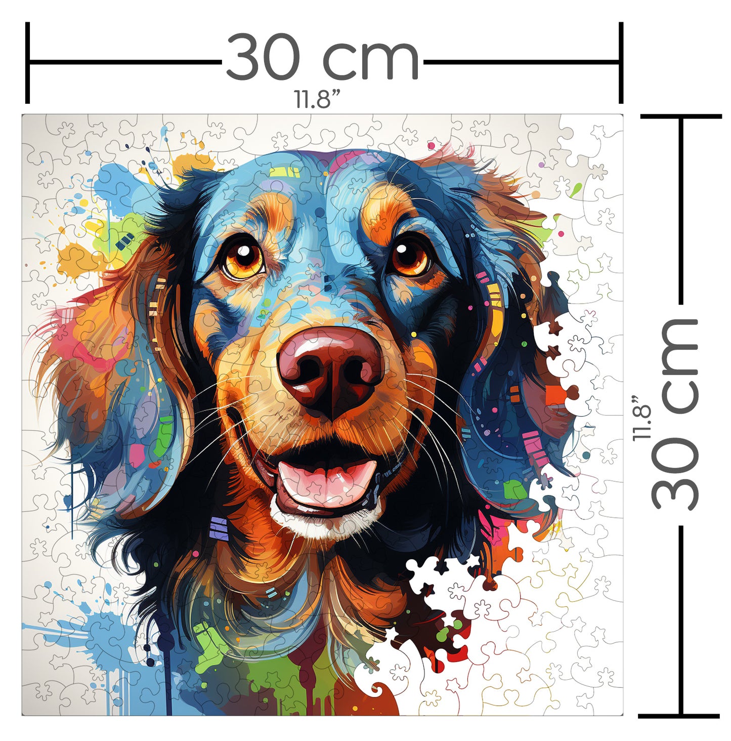 Puzzle cu Animale - Caini - Dachshund 1 - 200 piese - 30 x 30 cm