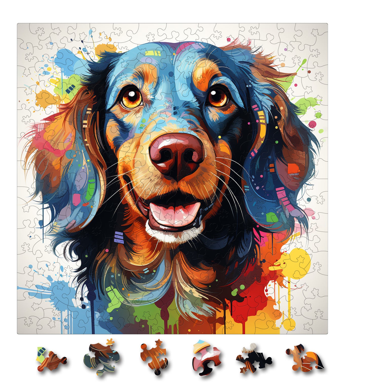 Puzzle cu Animale - Caini - Dachshund 1 - 200 piese - 30 x 30 cm