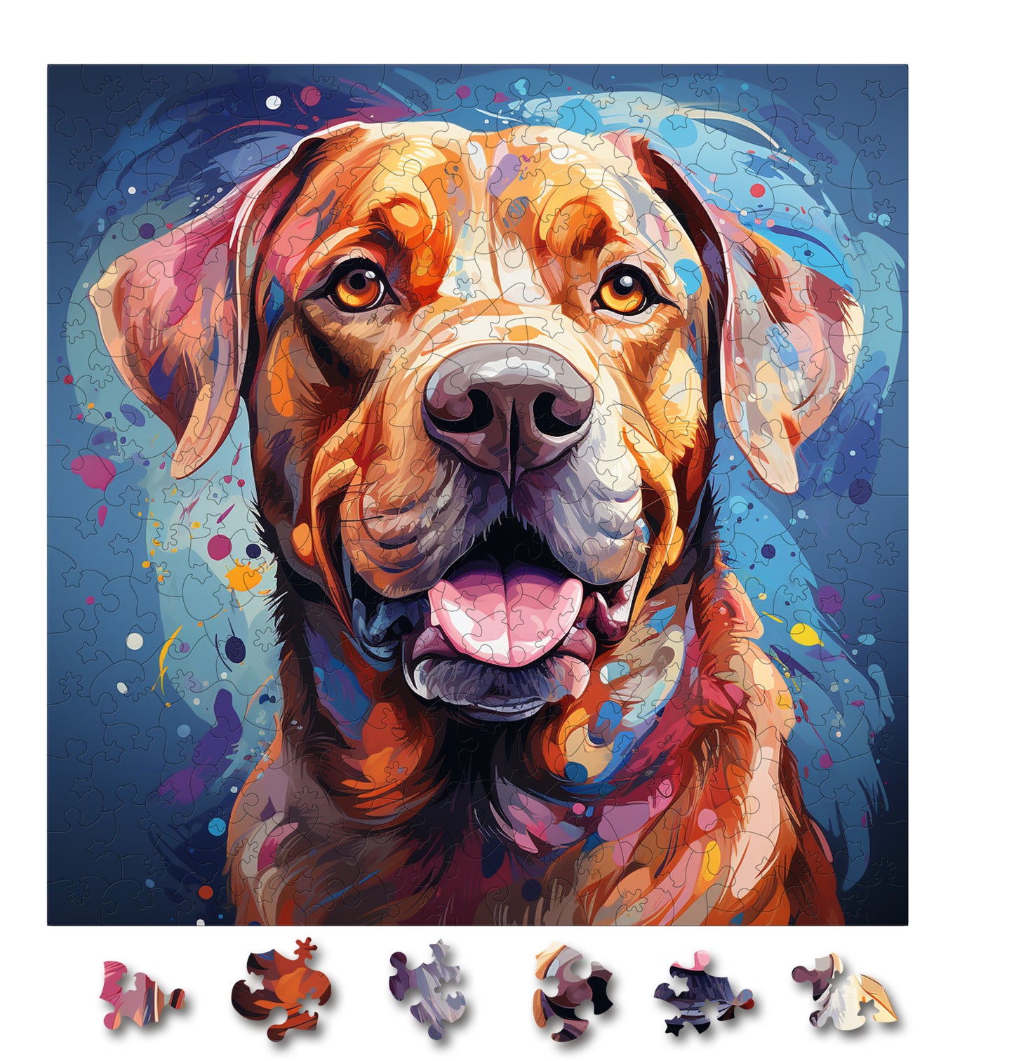 Puzzle cu Animale - Caini - Dogues de Bordeaux 3 - 200 piese - 30 x 30 cm