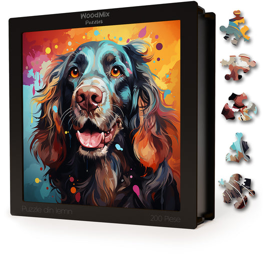 Puzzle cu Animale - Caini - English Cocker Spaniel 3 - 200 piese - 30 x 30 cm