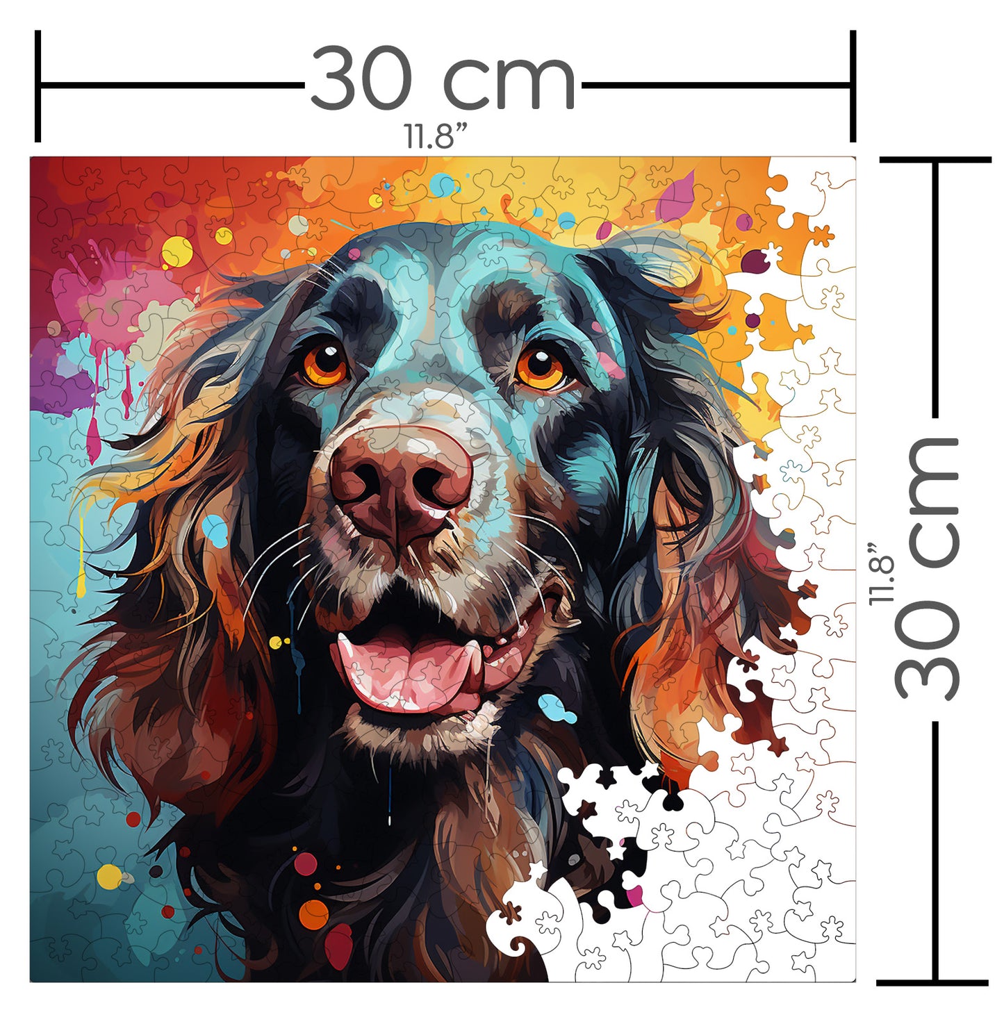 Puzzle cu Animale - Caini - English Cocker Spaniel 3 - 200 piese - 30 x 30 cm