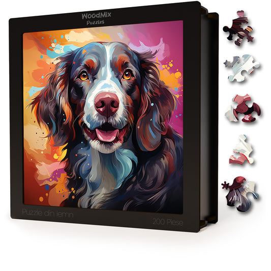 Puzzle cu Animale - Caini - English Cocker Spaniel 5 - 200 piese - 30 x 30 cm