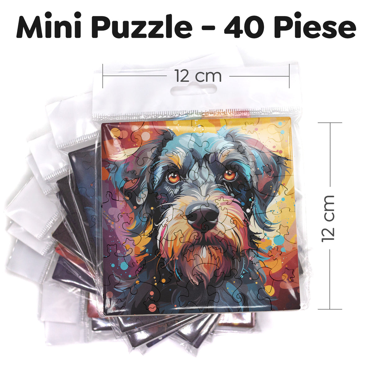 Puzzle cu Animale - Caini - Miniature Schnauzer 2