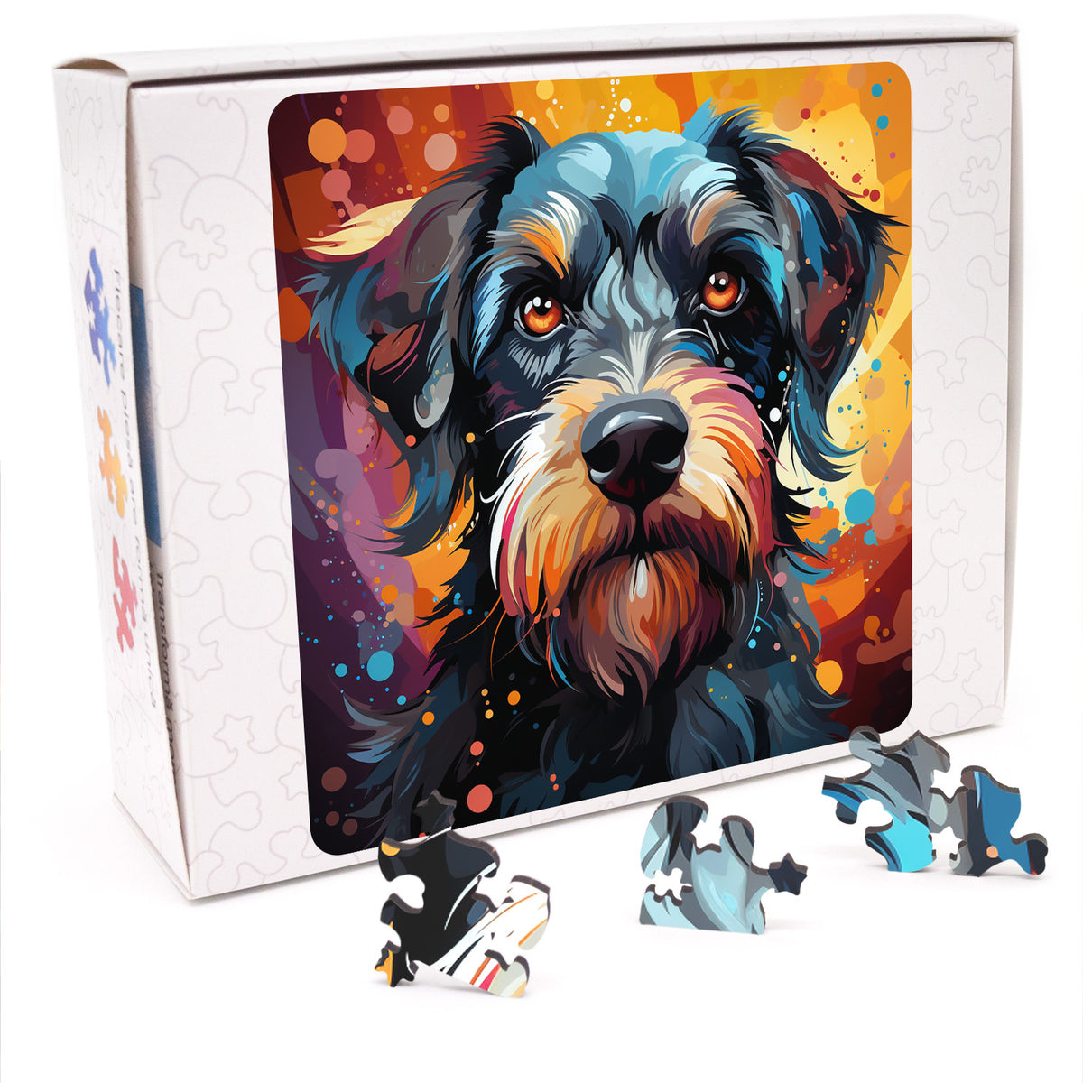 Puzzle cu Animale - Caini - Miniature Schnauzer 2