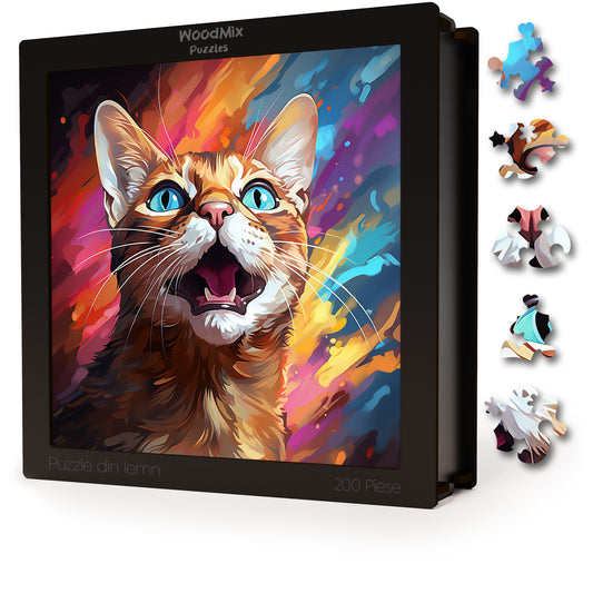 Puzzle cu Pisici - Abyssinian 6 - 200 piese - 30 x 30 cm