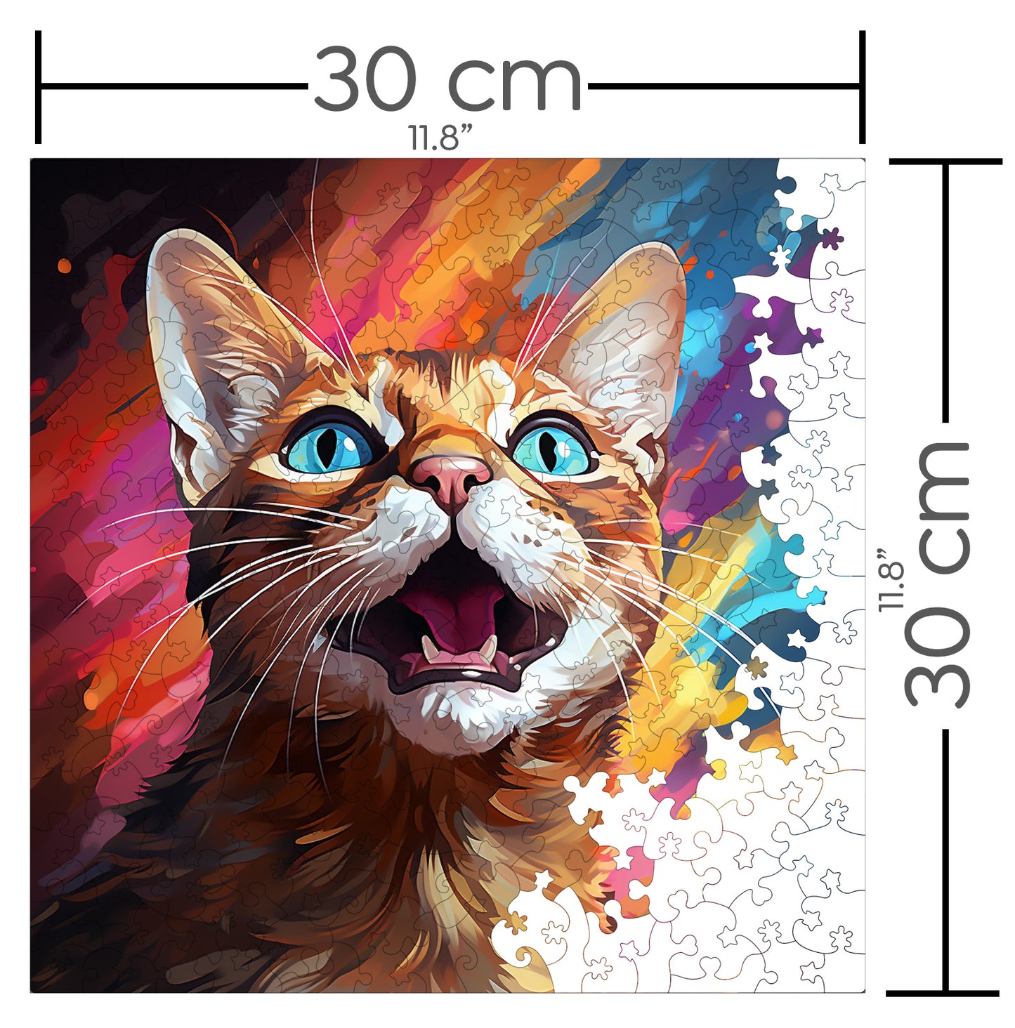 Puzzle cu Pisici - Abyssinian 6 - 200 piese - 30 x 30 cm